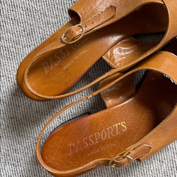 Vintage Brown Leather Sandals - Picture 5 of 5